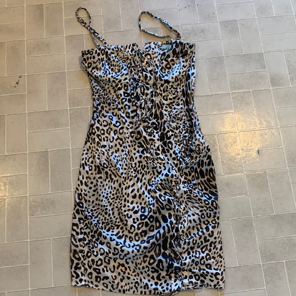 Marciano Dresses & Skirts - Sexy Marciano silk leopard print dress